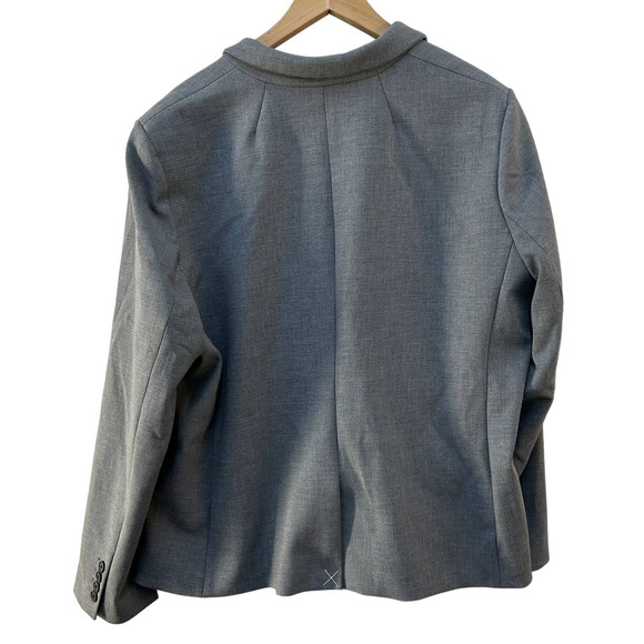 $228 J. Crew Size 22 Regent Blazer in four-season stretch Heather Graphite Gray - Picture 5 of 8